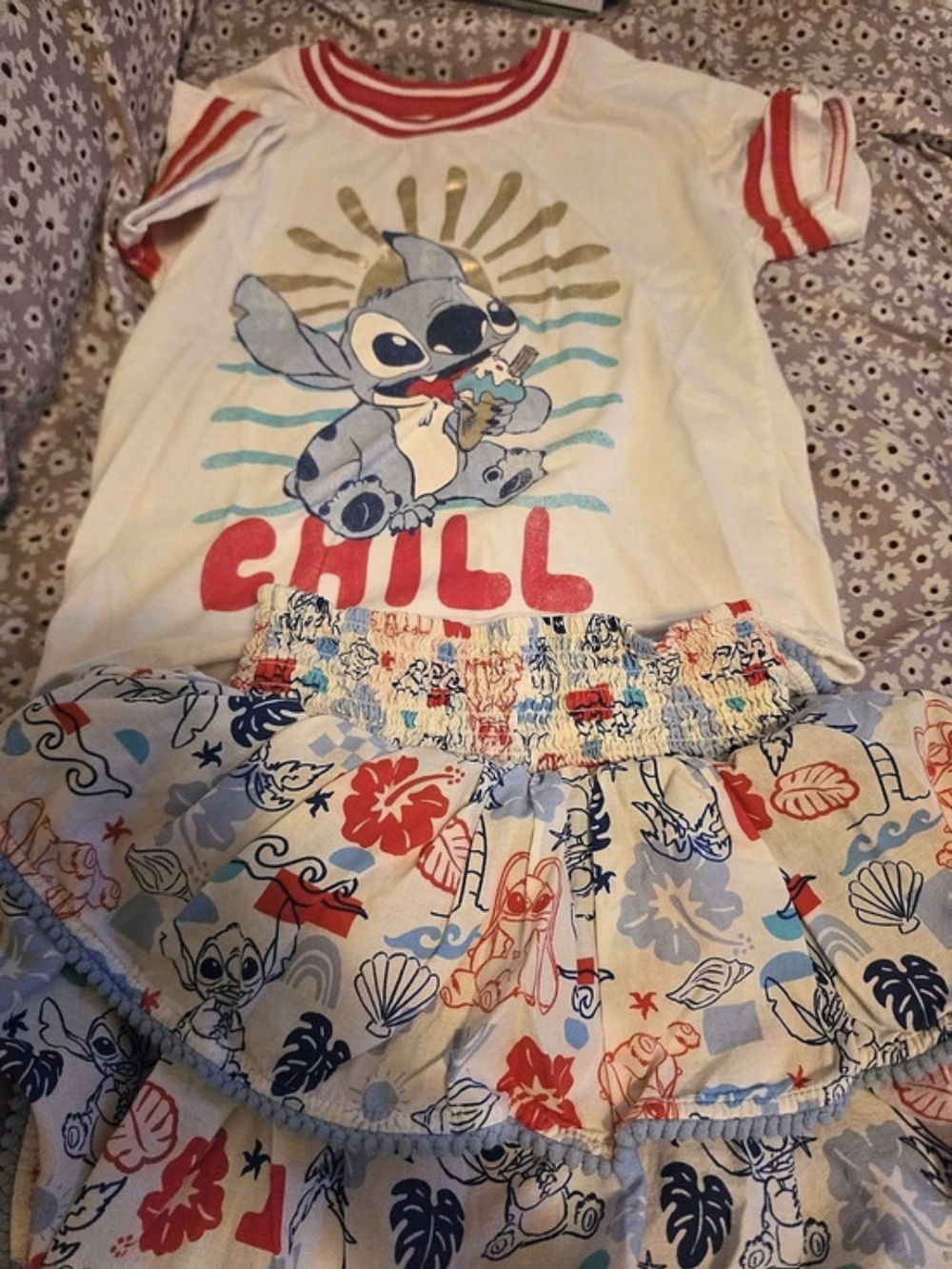 Disney Kids Graphic Top & Skirt Set